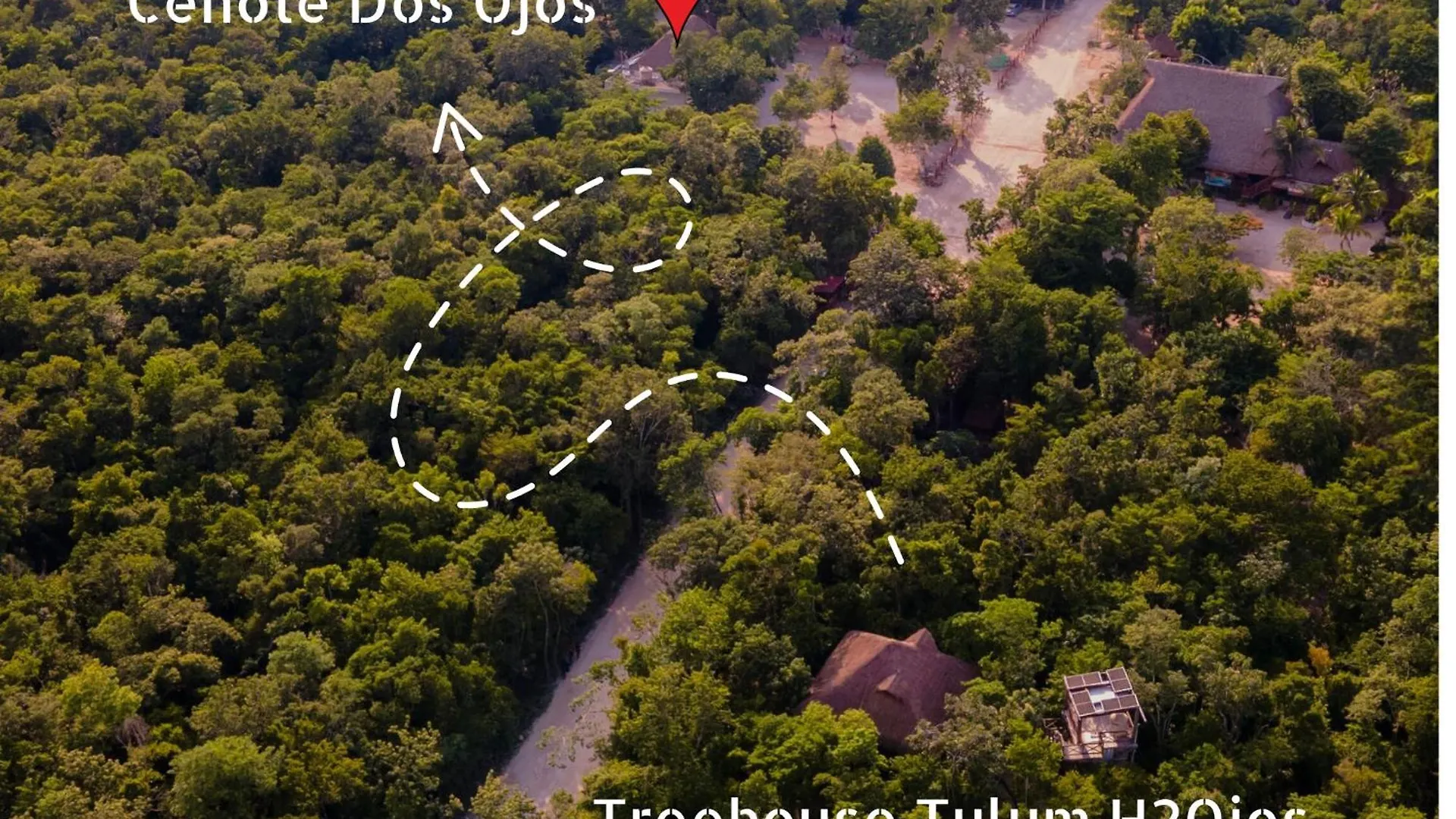 Treehouse Tulum H2Ojos location